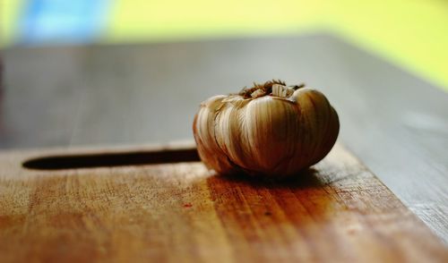 Close-up of bread on table