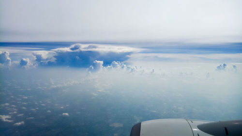 Aerial view of cloudscape