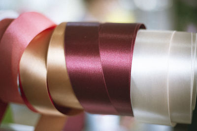 Close-up of christmas decoration on table