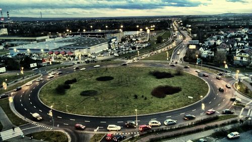 Aerial view of city