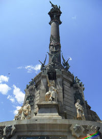 Low angle view of historical building