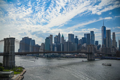 Buildings in city against sky