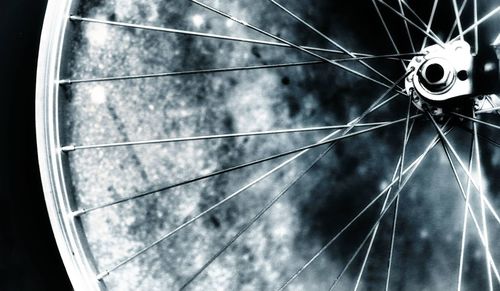Low angle view of cables against sky