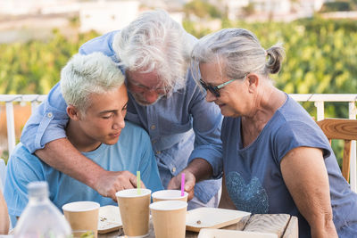 Group of people in coffee