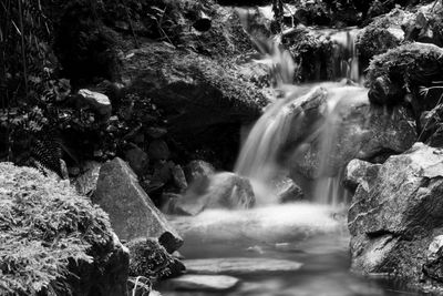 River flowing through rocks