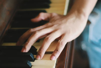 Close-up of hands