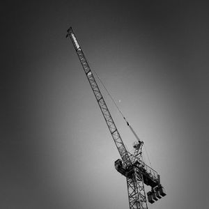 Low angle view of crane