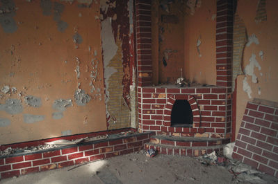Red built structure
