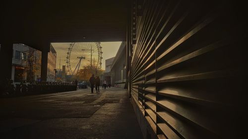 People walking in city