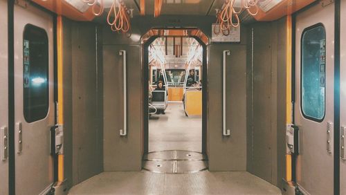 Interior of train