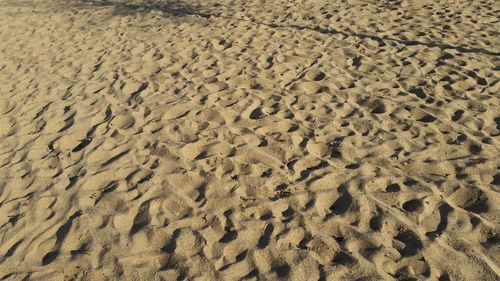 Full frame shot of sand at beach