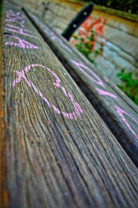 Close up of wood