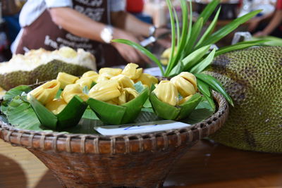 Close-up of vegetables in basket