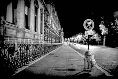 Illuminated street light at night