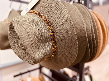 Close-up of hat