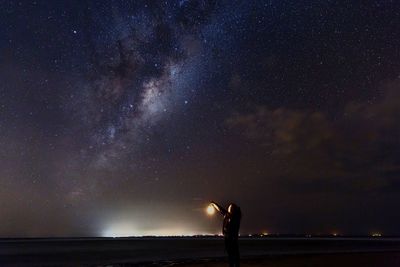 Low angle view of starry sky