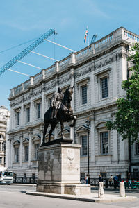 Statue of historic building