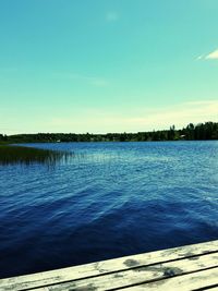 Scenic view of calm sea against sky