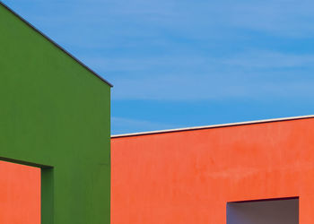 Low angle view of building against sky