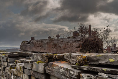 Old ruins against sky