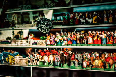 Figurines for sale in store