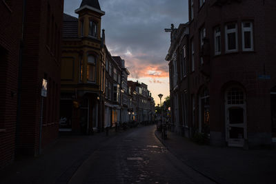 City street against sky