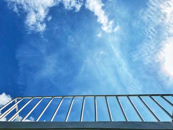 Low angle view of bridge against sky