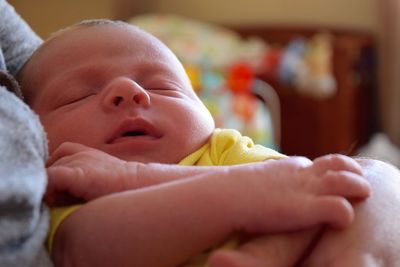 Close-up of baby boy