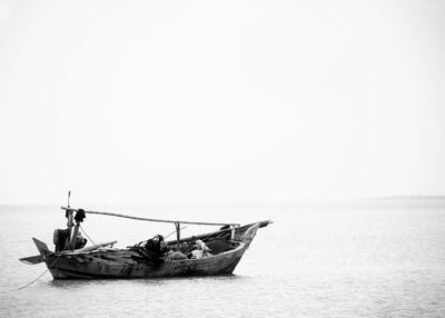 Boats in sea