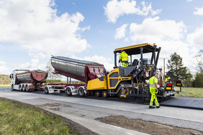 View of roadworks