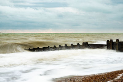Scenic view of sea against sky
