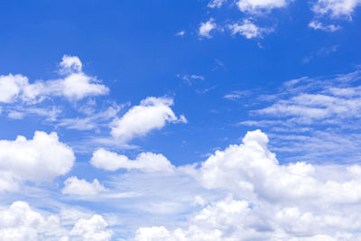 Low angle view of clouds in sky