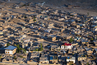 High angle view of townscape