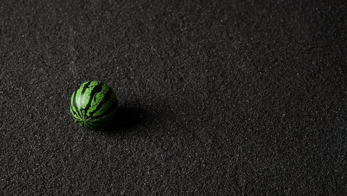 High angle view of ball on field