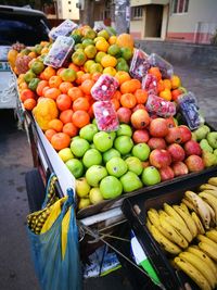 Fruits for sale at market stall