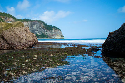 Scenic view of sea against sky