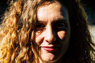 Close-up portrait of woman