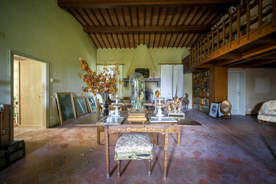 Chairs and table at home