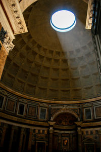 Low angle view of ceiling of cathedral