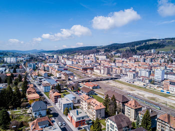 View of cityscape against sky