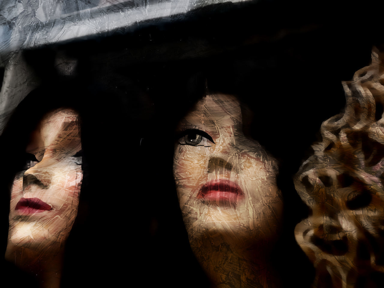 CLOSE-UP PORTRAIT OF MAN WITH REFLECTION