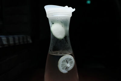 Close-up of drink on table