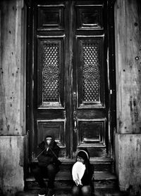 Close-up of closed door