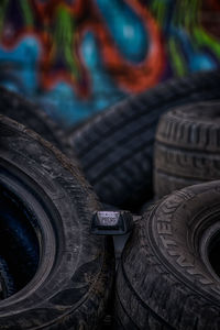 Close-up view of blurred background