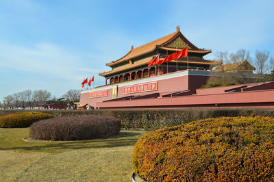 Traditional building against sky