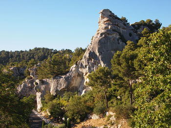 Alpilles mountains, southern france. view at sunset