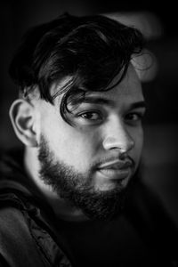 Close-up portrait of young man