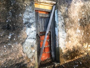 View of abandoned building