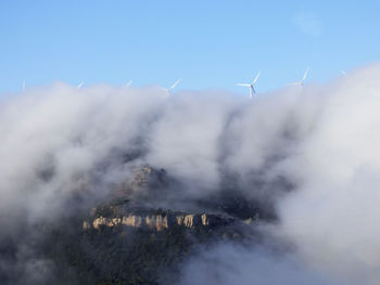 Low angle view of vapor trails in sky