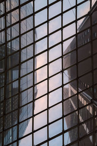 Full frame shot of glass building